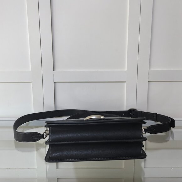 Coach Women's Chain Tabby Shoulder Bag Silver/Black - Picture 7 of 8